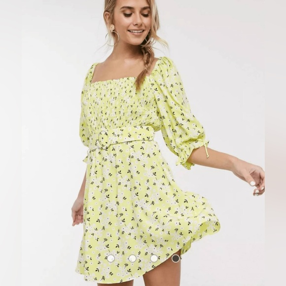 NWT For Love & Lemons Chrysanthemum Mini Dress Size M - Picture 1 of 14